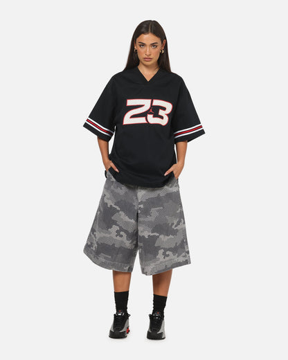 Jordan Women's Flight Woven Jersey Top Black