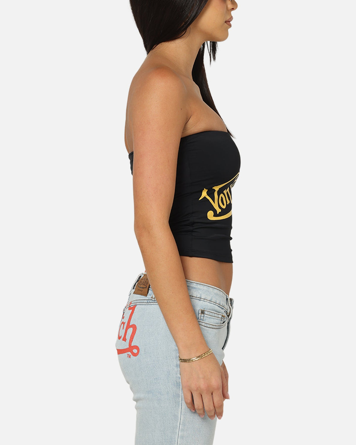 Von Dutch Women's Bandeau Top Black