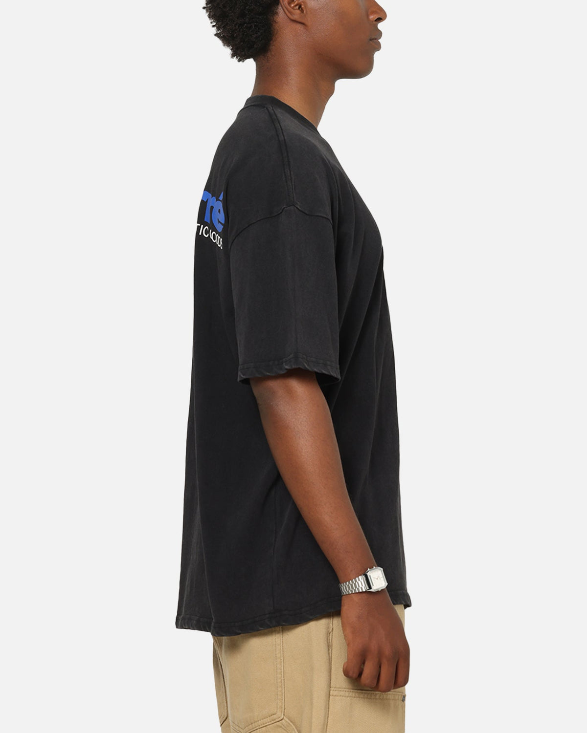 Carre Star Mark T-Shirt Black Acidwash