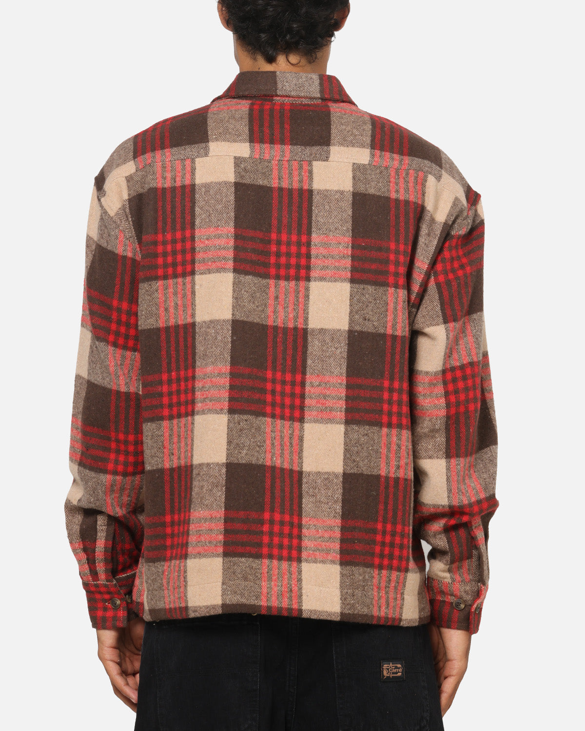 American Thrift Utility Flannel Shirt Brown/Red