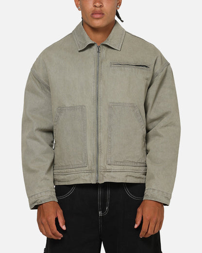 Saint Morta Halo Zip Jacket Washed Grey
