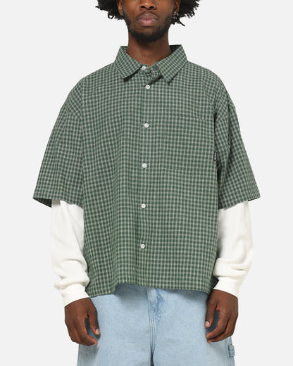 Carre Archive Layered Shirt Green Plaid