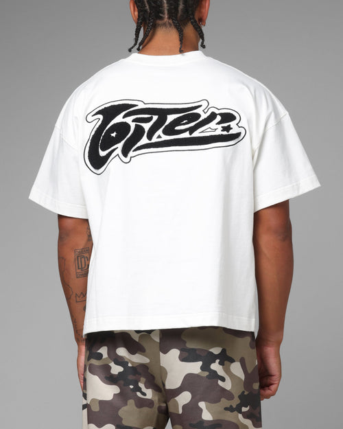 Loiter Jet Stream Chenille T-Shirt Off White
