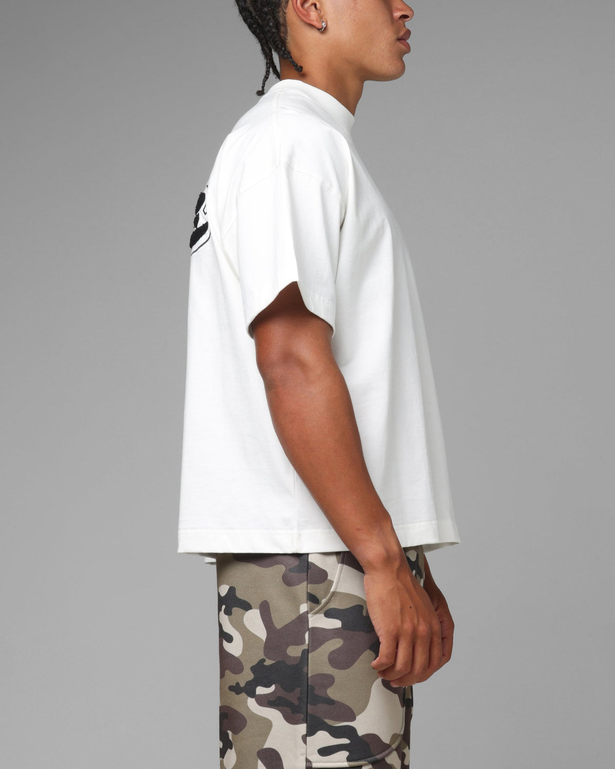 Loiter Jet Stream Chenille T-Shirt Off White