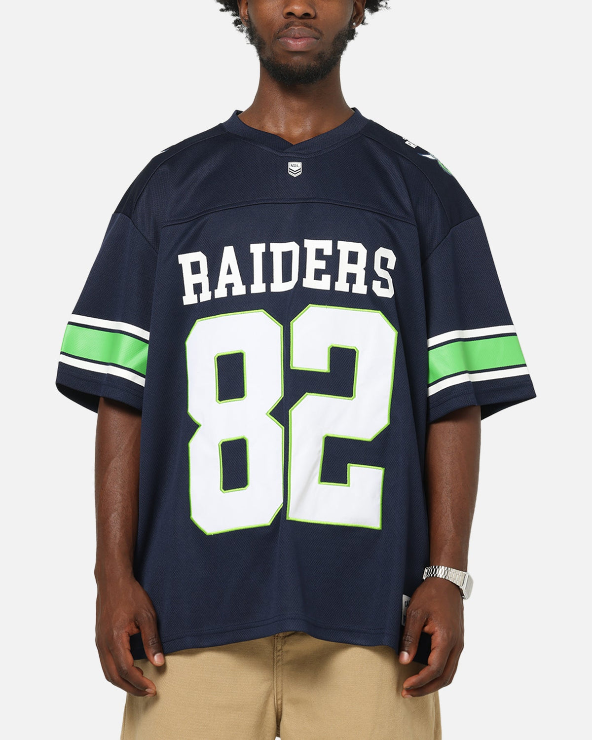 Bleacher Athletic Canberra Raiders NRL Gridiron Mesh Jersey Official Team Color