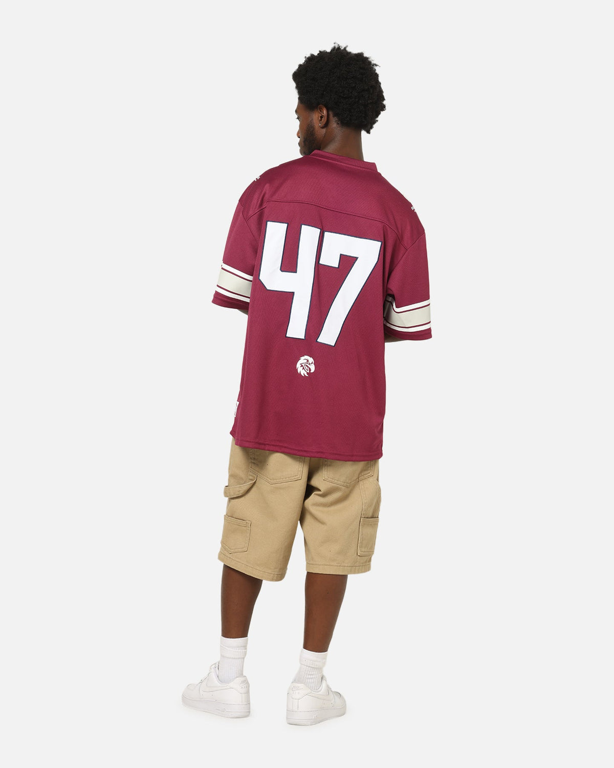 Bleacher Athletic Manly Warringah Sea Eagles NRL Gridiron Mesh Jersey Official Team Color