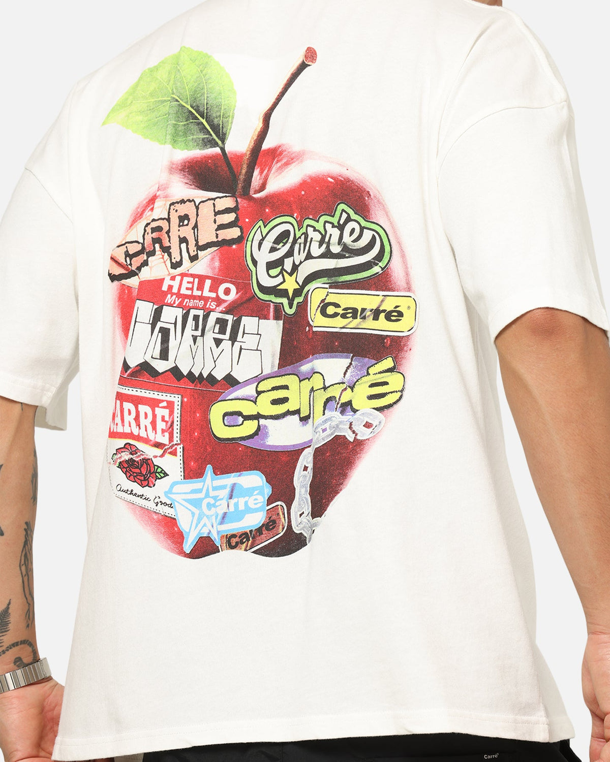 Carre Apple A Day T-Shirt Off White