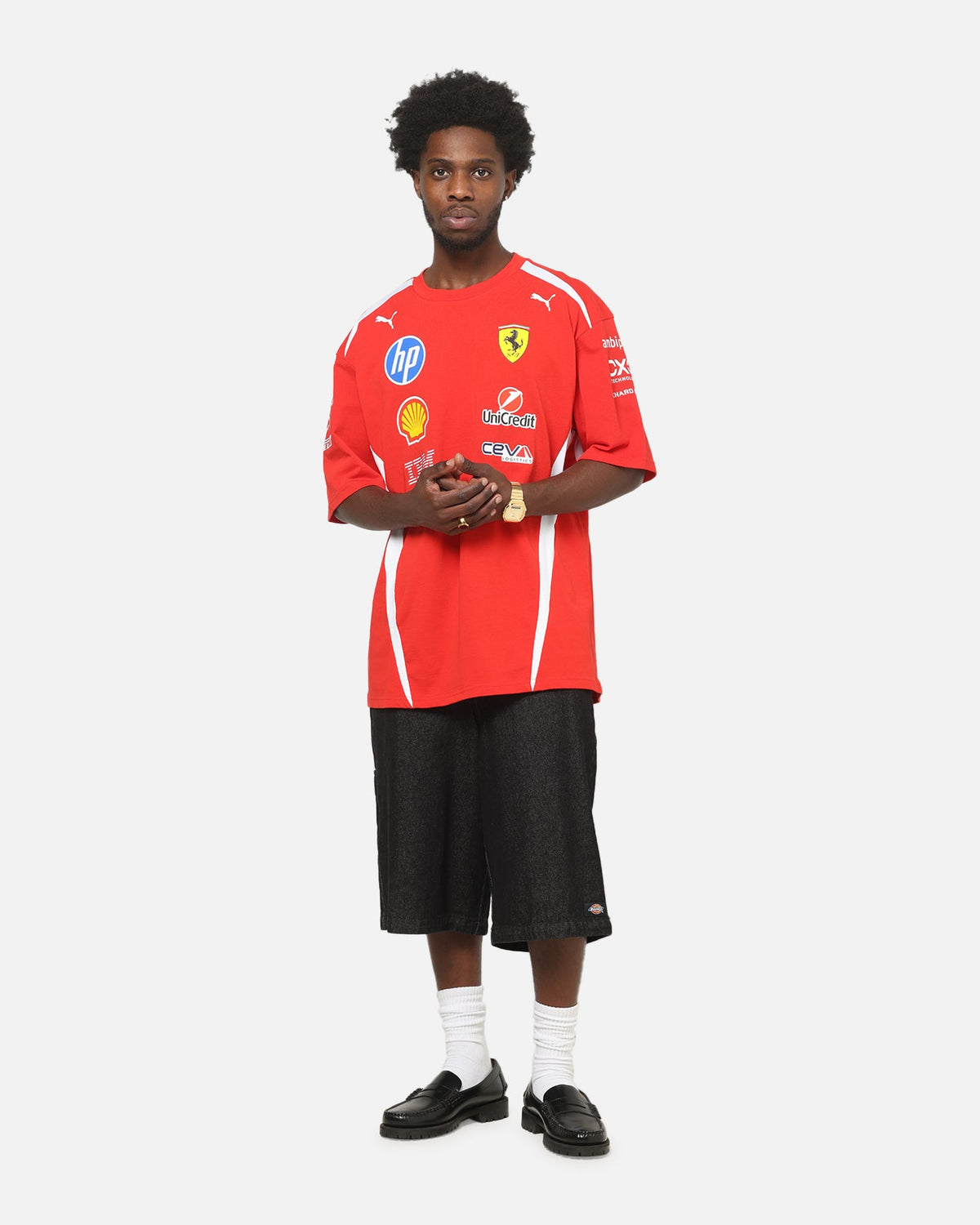 Puma X Scuderia Ferrari Replica Drivers T-Shirt Red