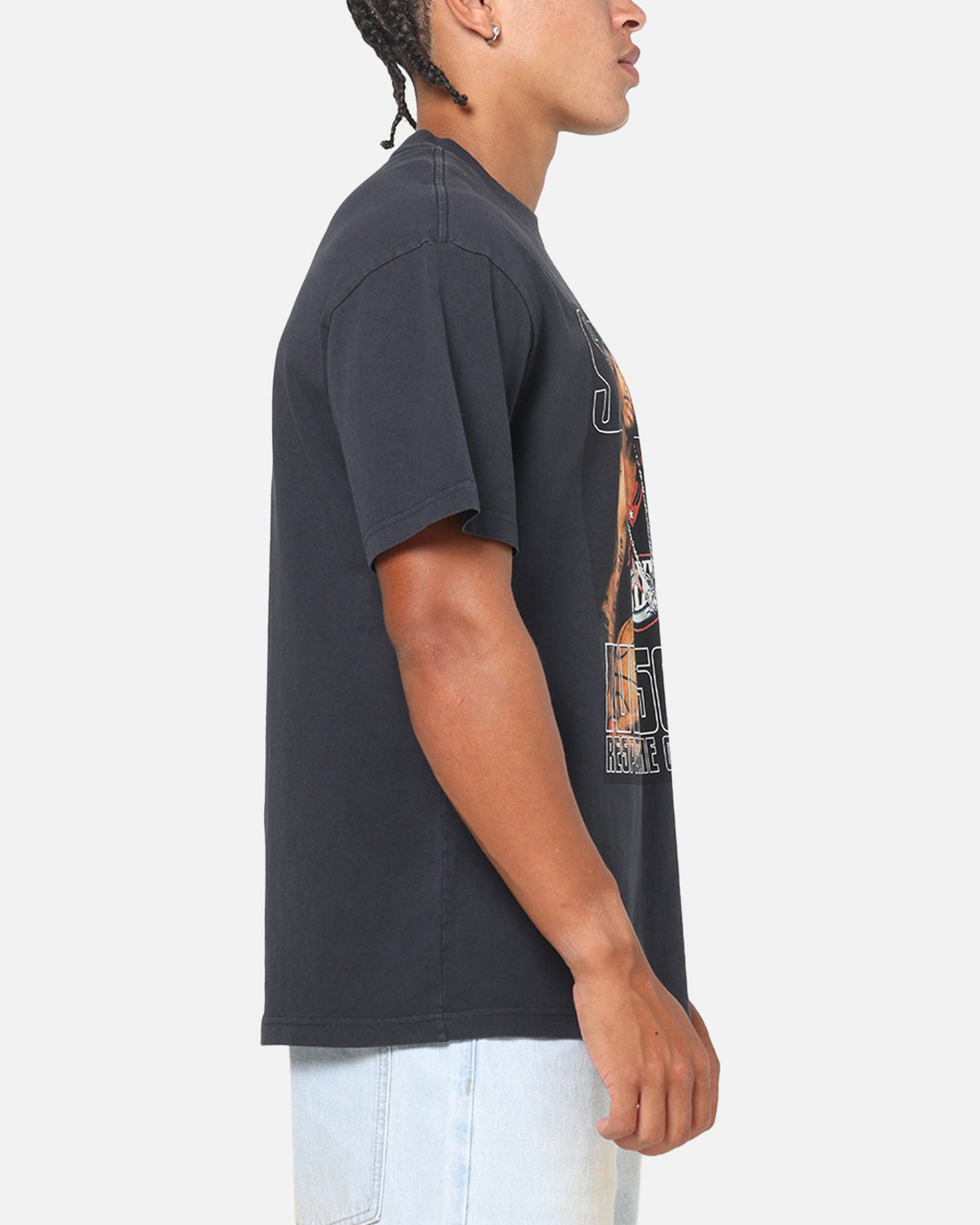 Mitchell & Ness Allen Iverson Slam T-Shirt Washed Black