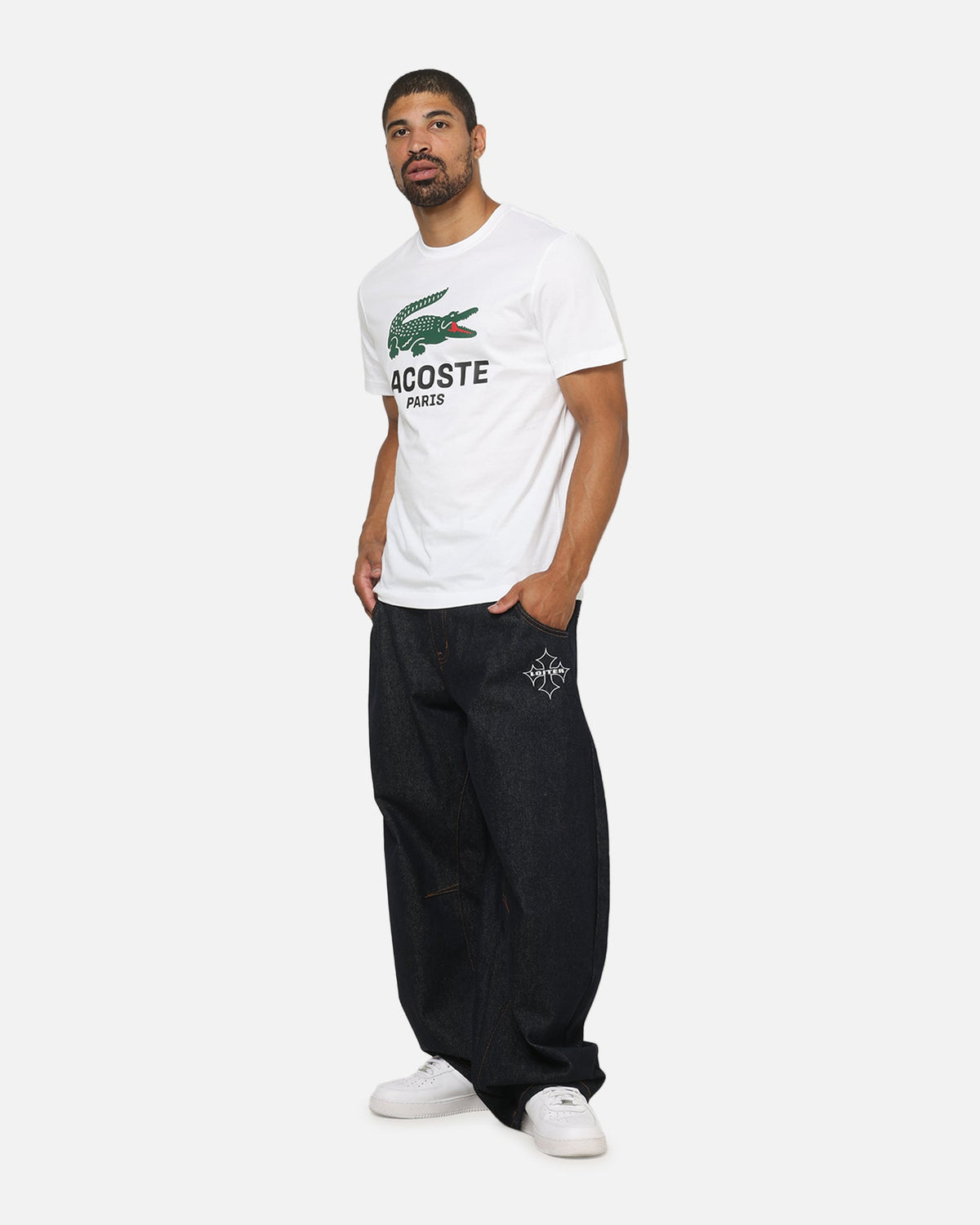 Lacoste Originals Croc Graphic T-Shirt White