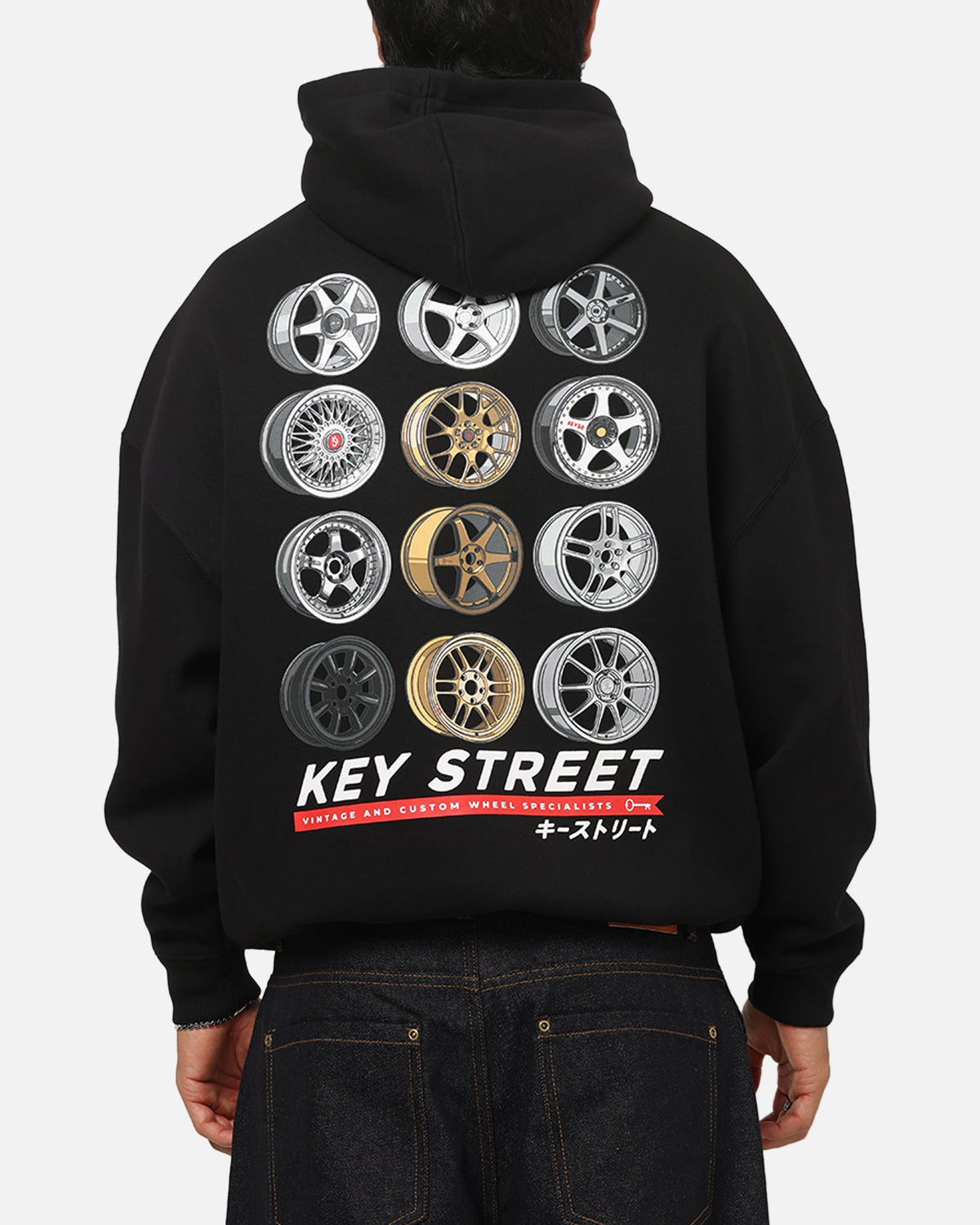 Key Street Wheels Hoodie Black