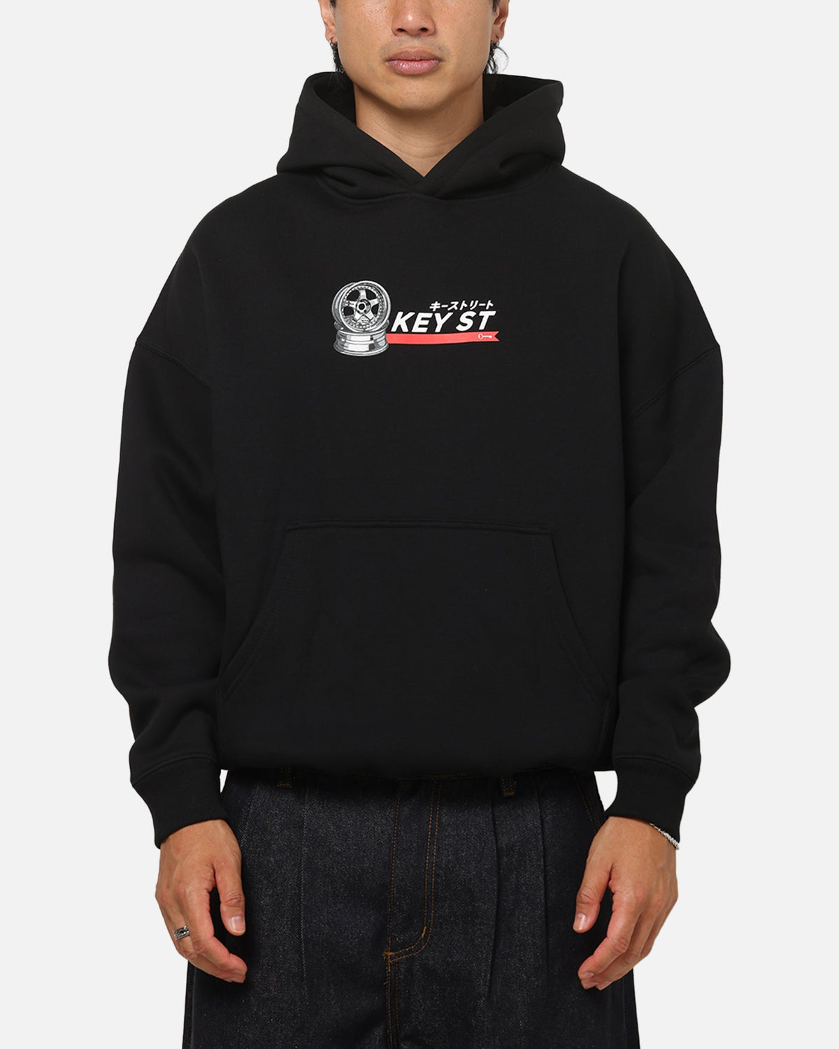 Key Street Wheels Hoodie Black