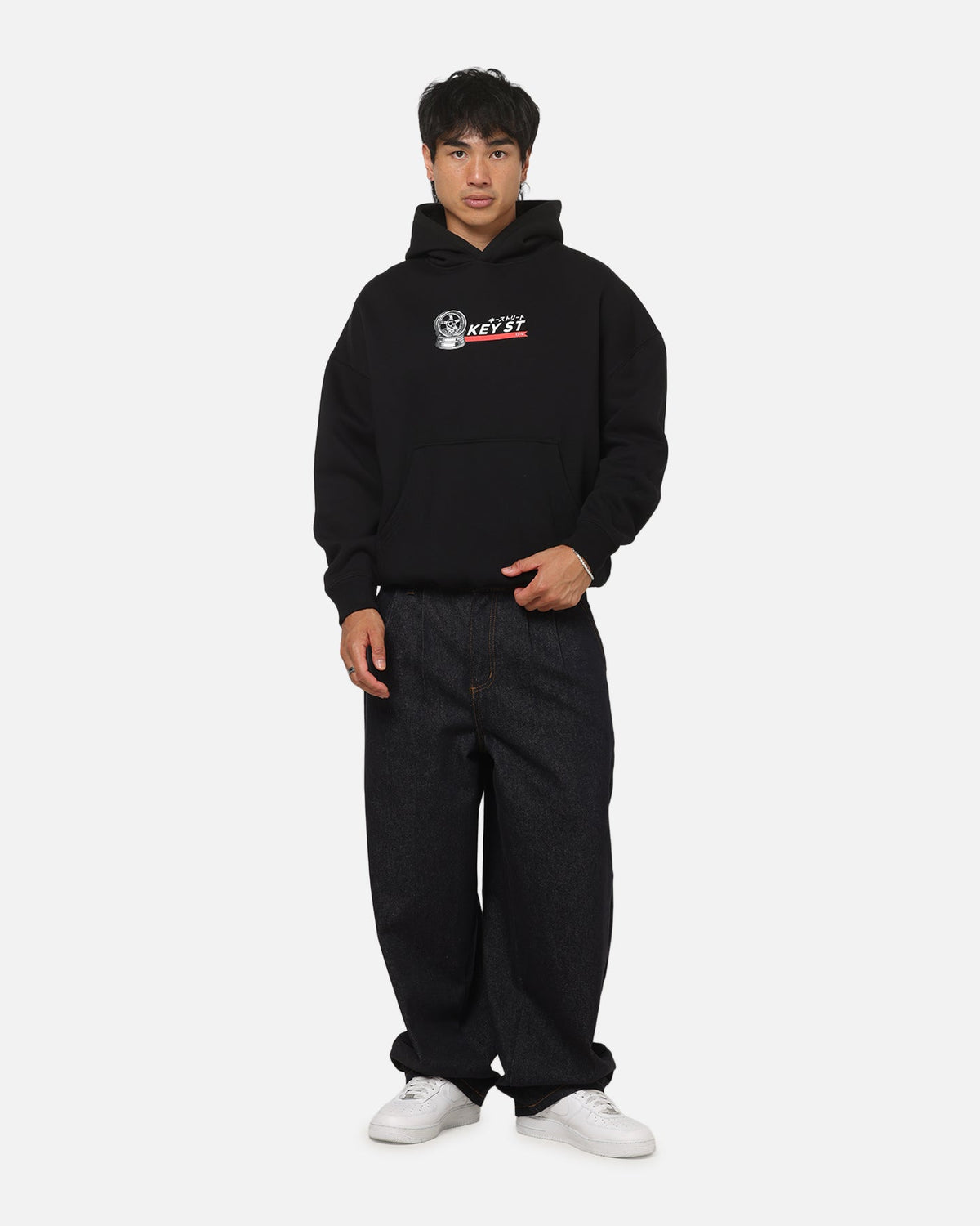 Key Street Wheels Hoodie Black