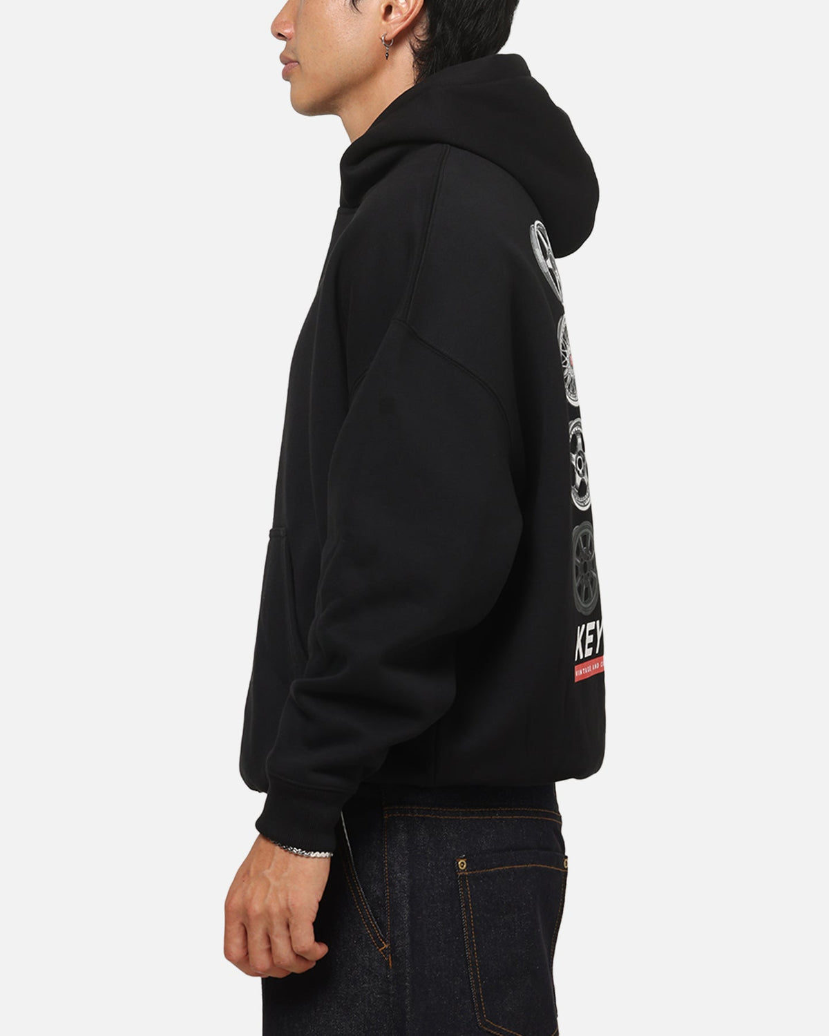 Key Street Wheels Hoodie Black