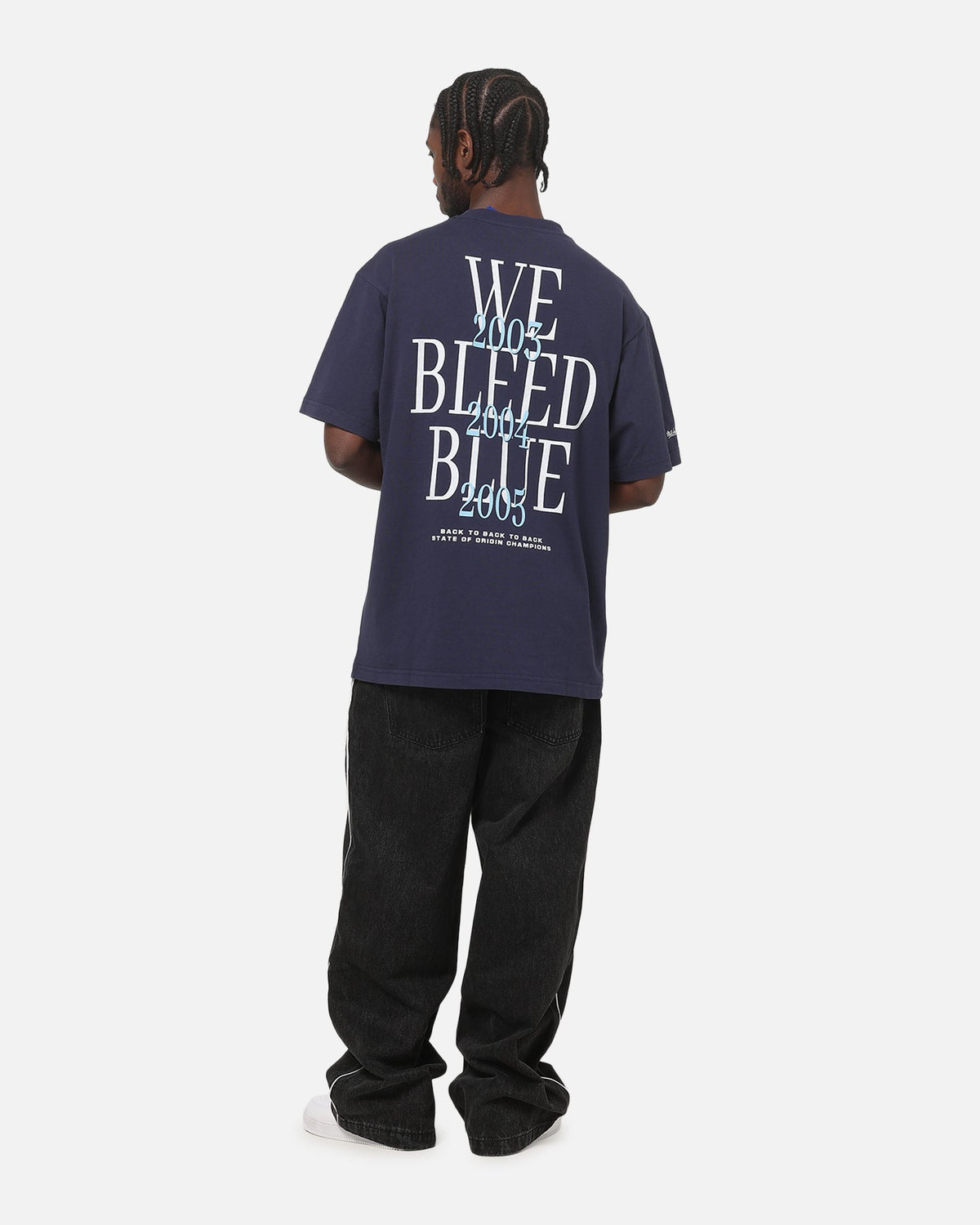 Mitchell & Ness New South Wales Blues We Bleed Blue T-Shirt Navy