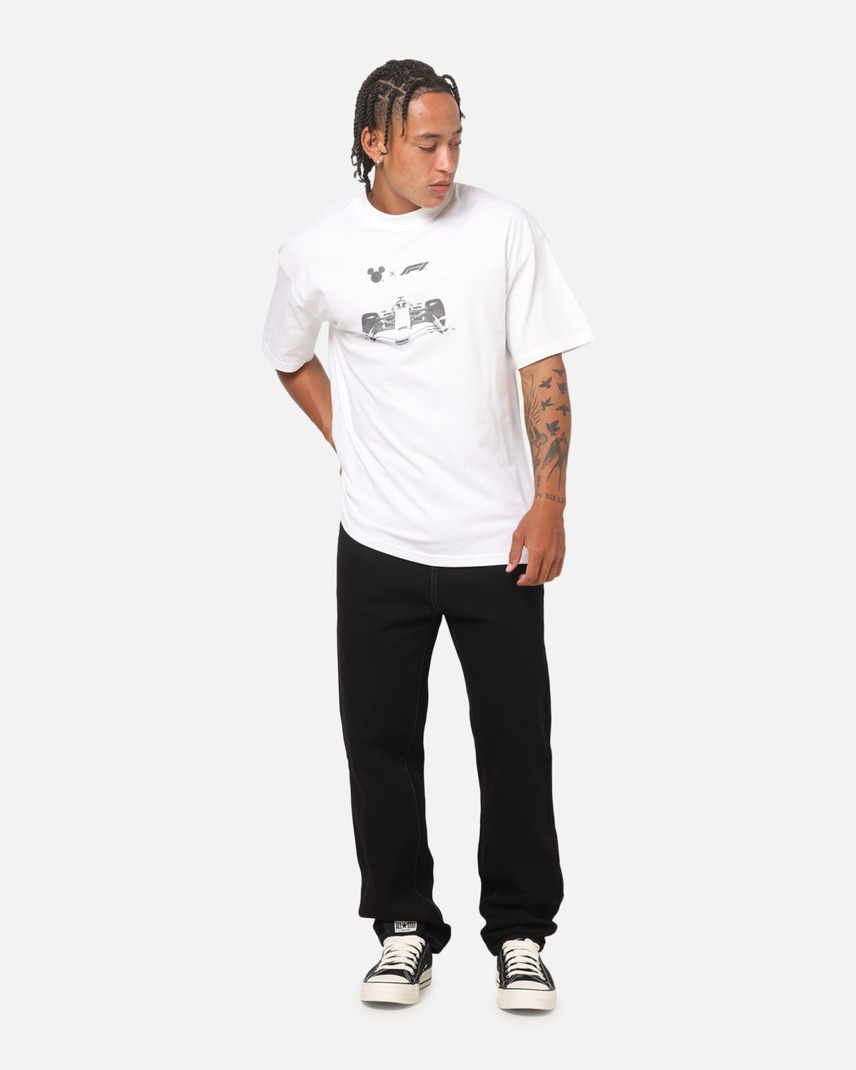 Culture Kings Disney x Formula 1® Mickey Mechanic Vintage T-Shirt White
