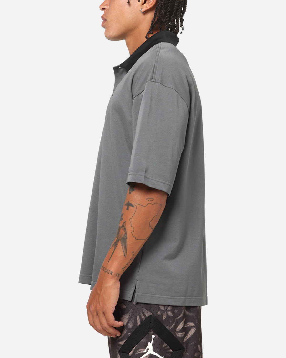 Jordan Brooklyn Polo Top Iron Grey