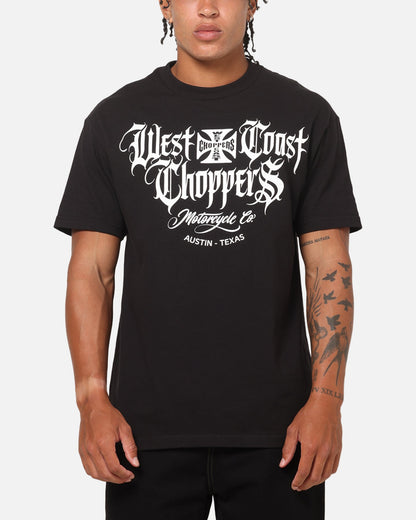 West Coast Choppers Gothic Logo T-Shirt Black