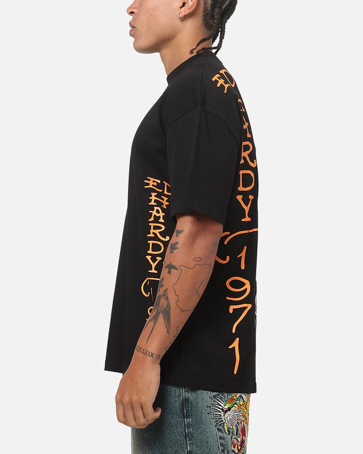 Ed Hardy Panther T-Shirt Black