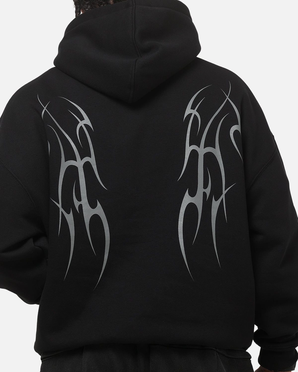 Saint Morta Consortium Boxy Hoodie Black