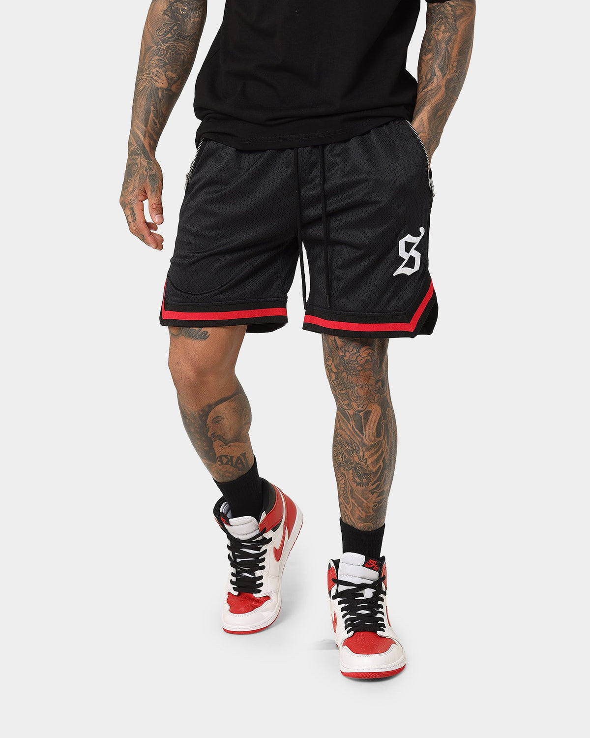 Saint Morta Envogue All-Star Basketball Shorts Black/Red