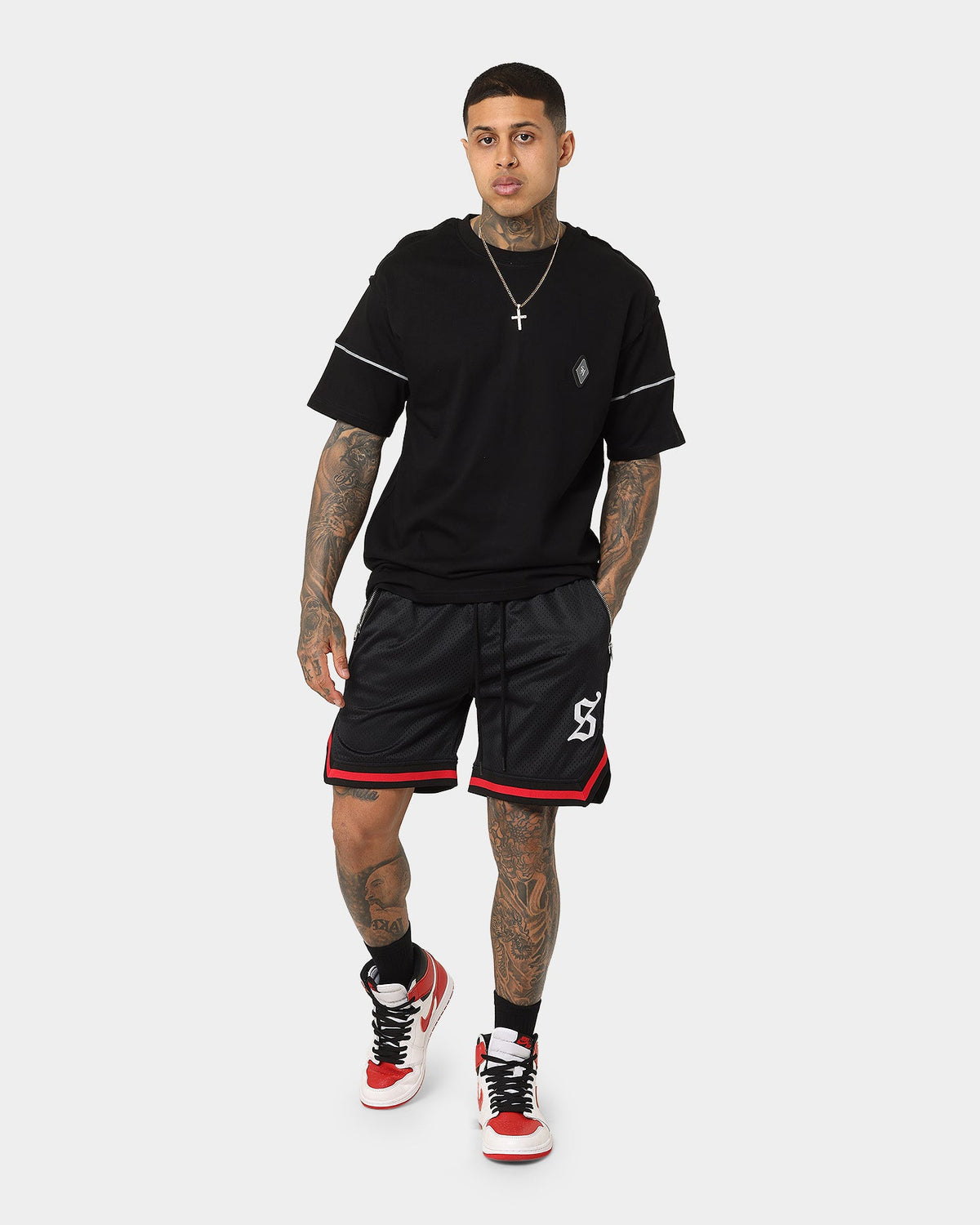 Saint Morta Envogue All-Star Basketball Shorts Black/Red