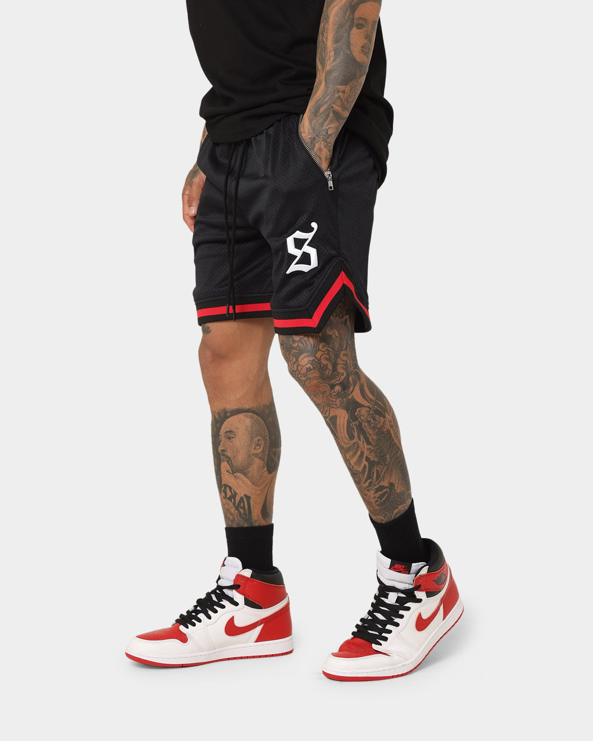 Saint Morta Envogue All-Star Basketball Shorts Black/Red