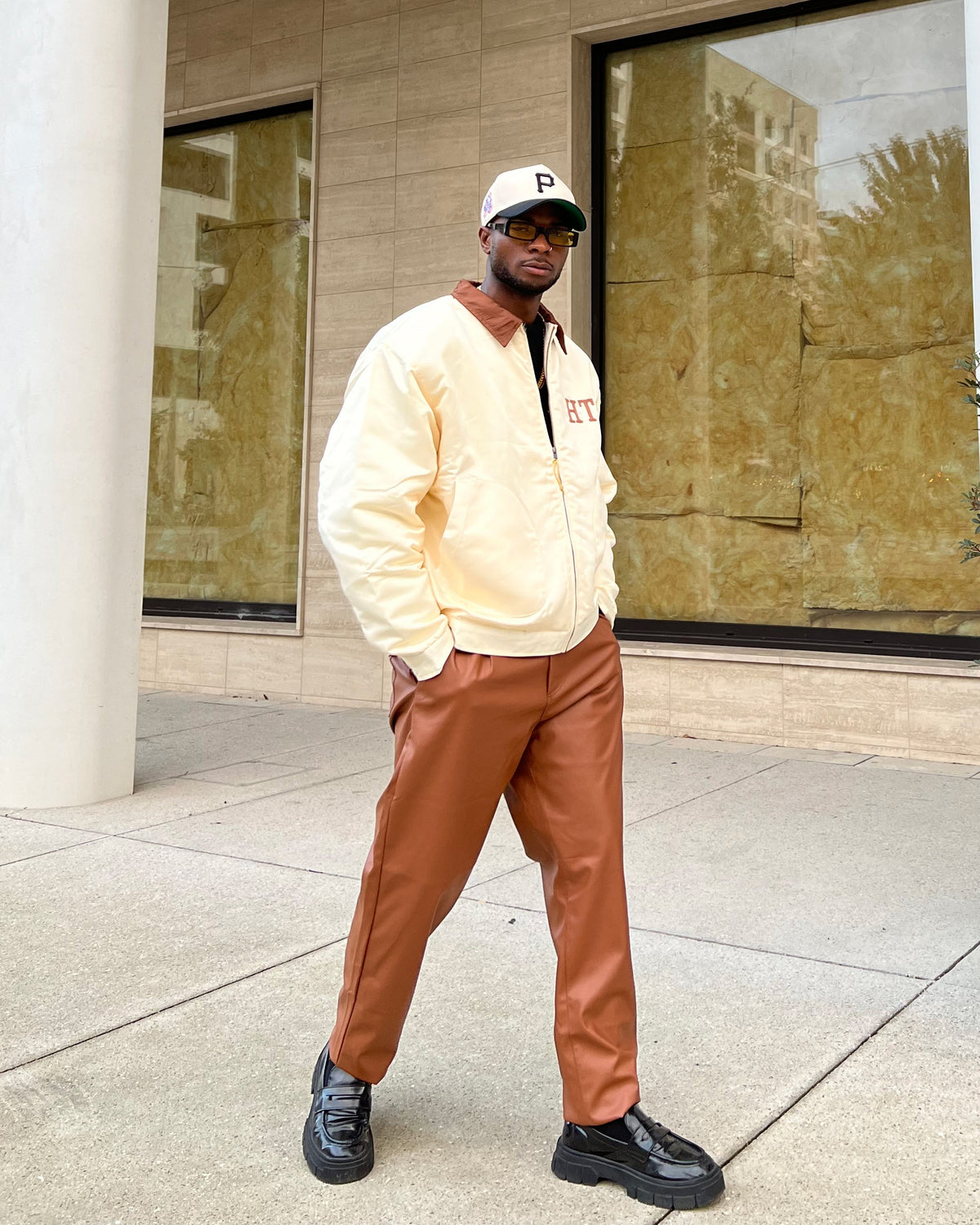 XXIII Mykel Leather Pants Tan