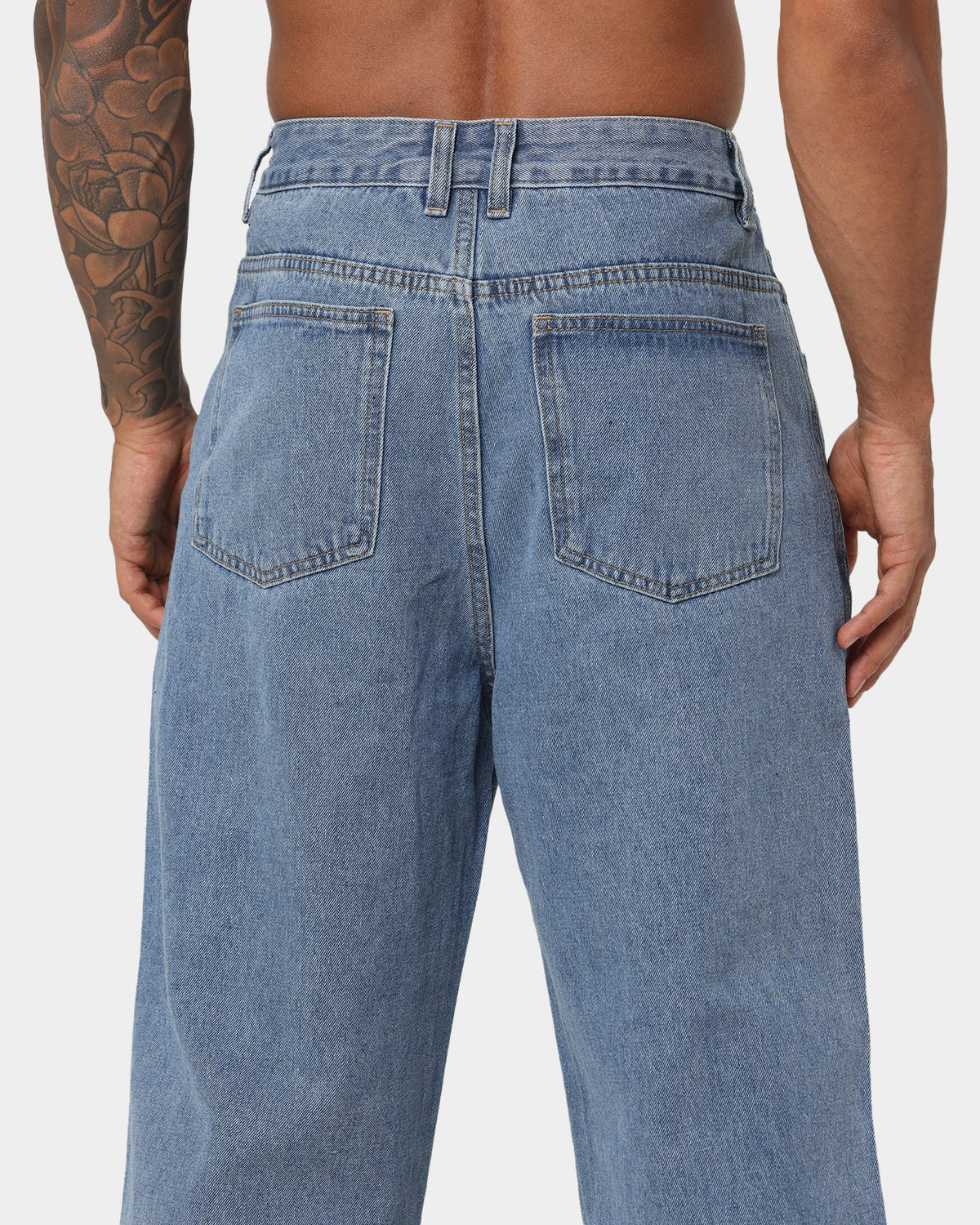 X-Large Bull Denim 91 Pants Mid Blue