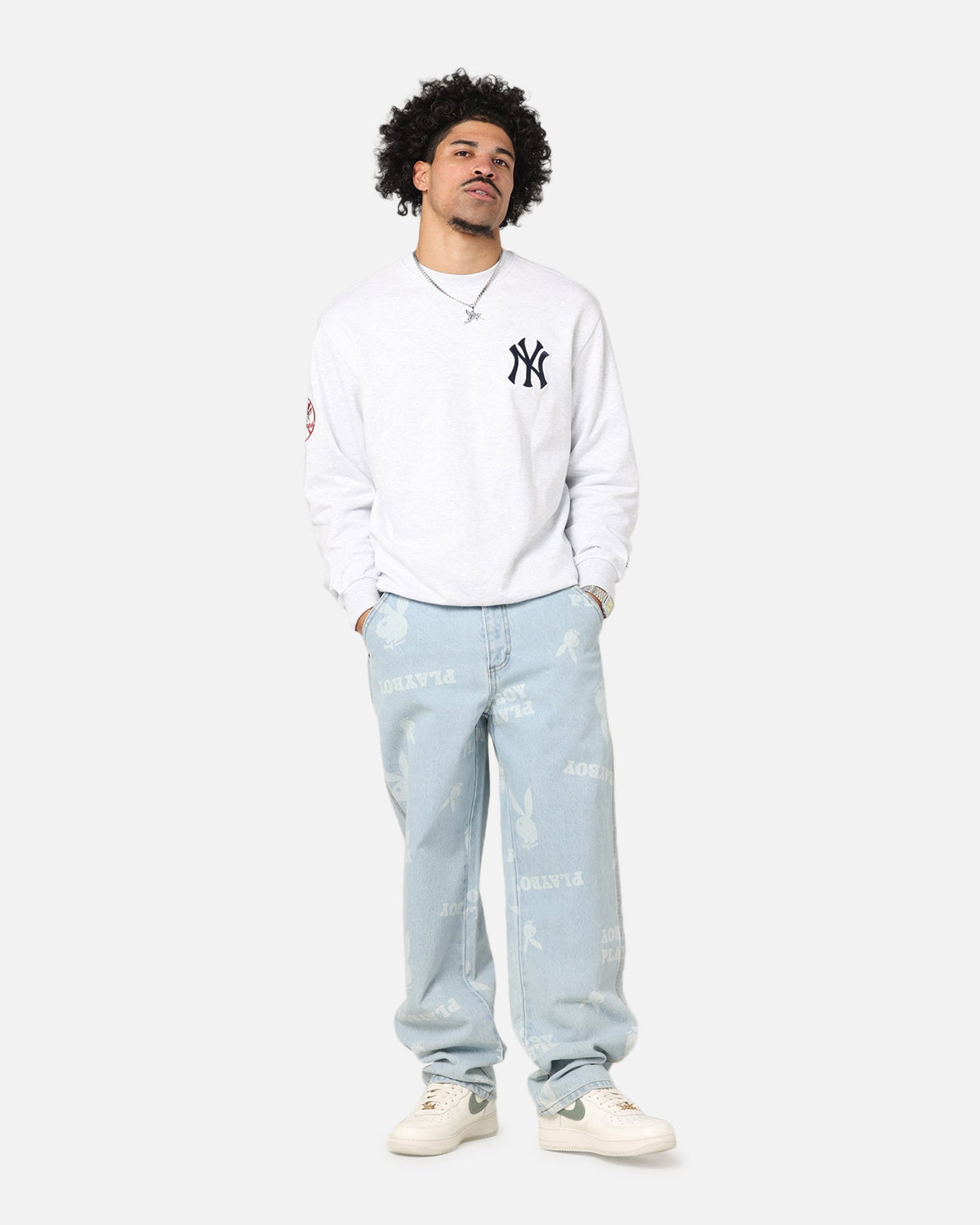 Playboy Mess Denim Jeans Light Indigo