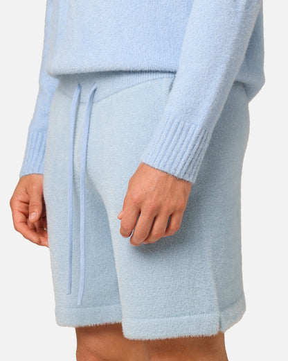 XXIII Fluffy Knit Shorts Blue