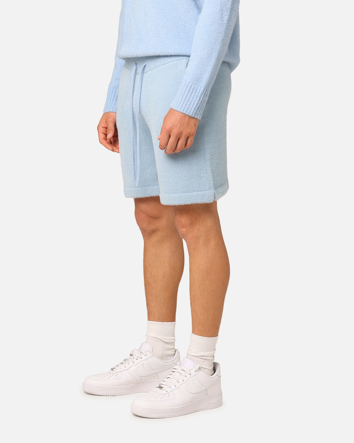 XXIII Fluffy Knit Shorts Blue