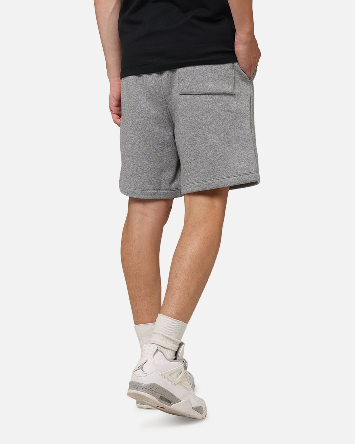 Jordan Brooklyn Fleece Shorts Carbon Heather/White
