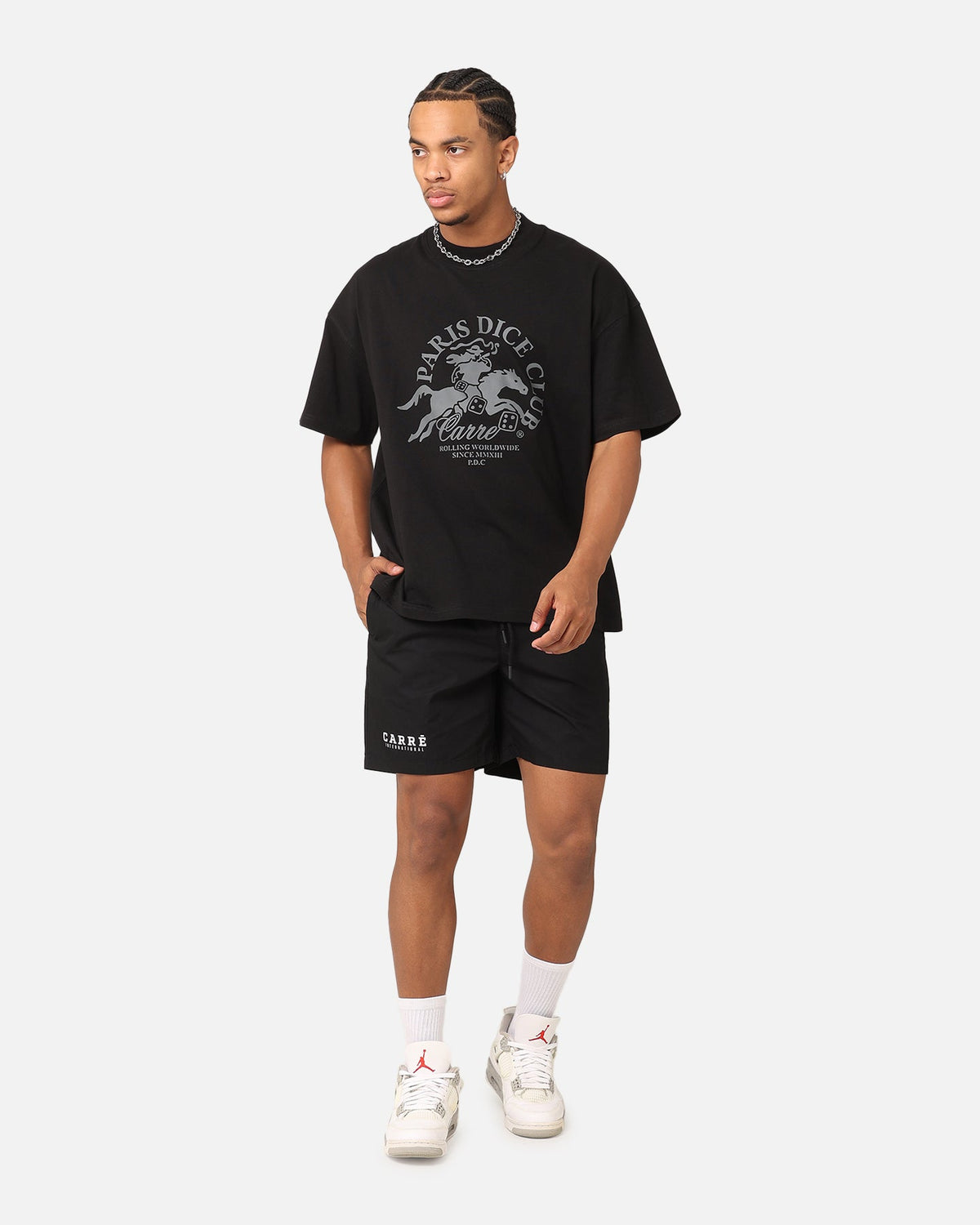 Carre International Beach Shorts Black