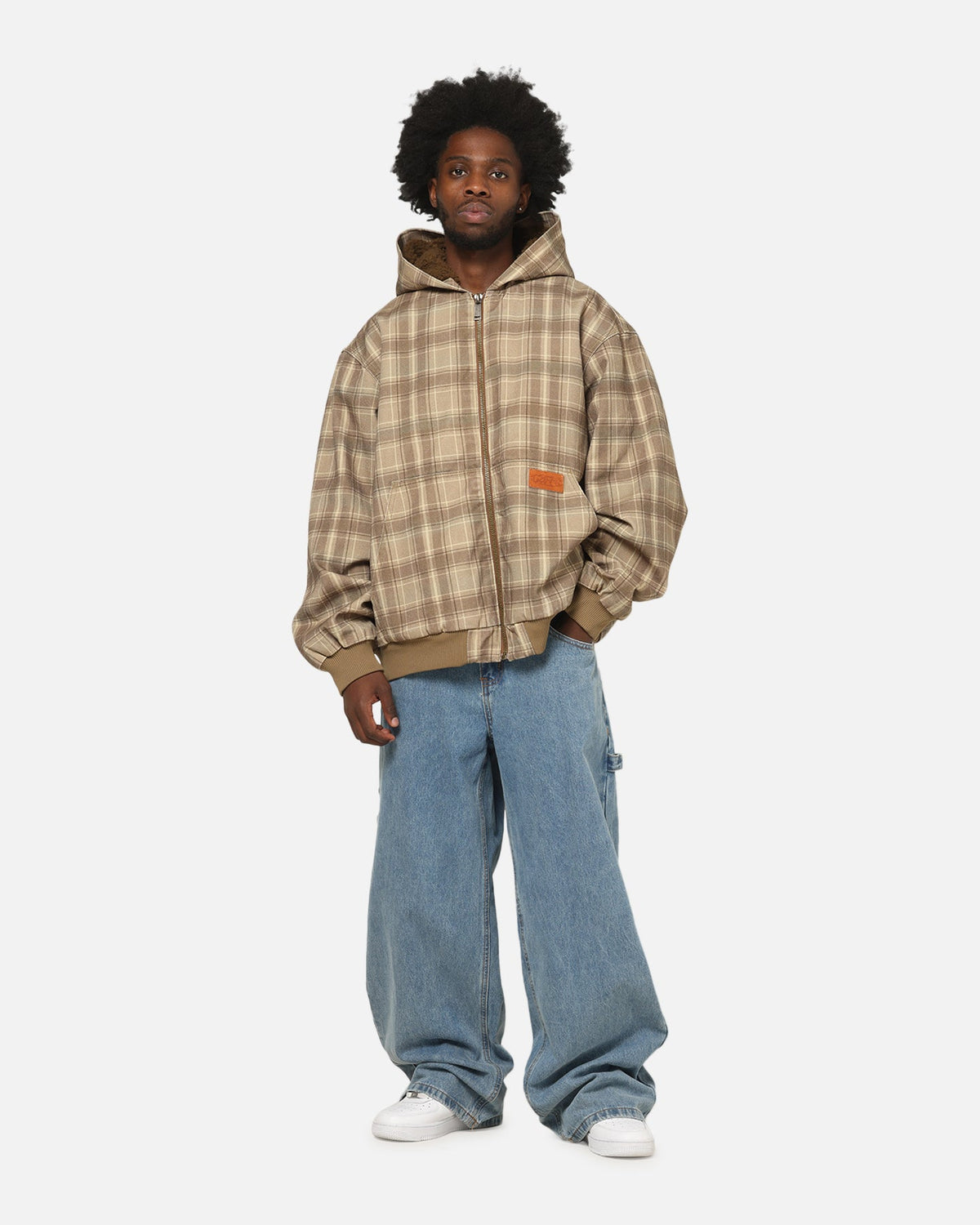 Carre Baggy Carpenter Jeans Mid Blue Denim