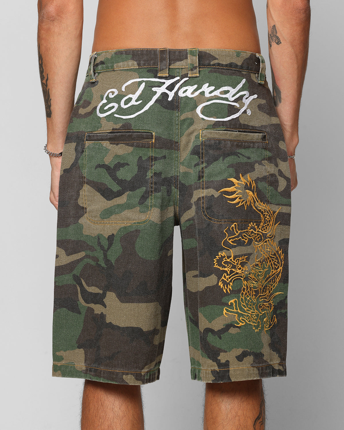 Ed Hardy Dragon Jorts Camo