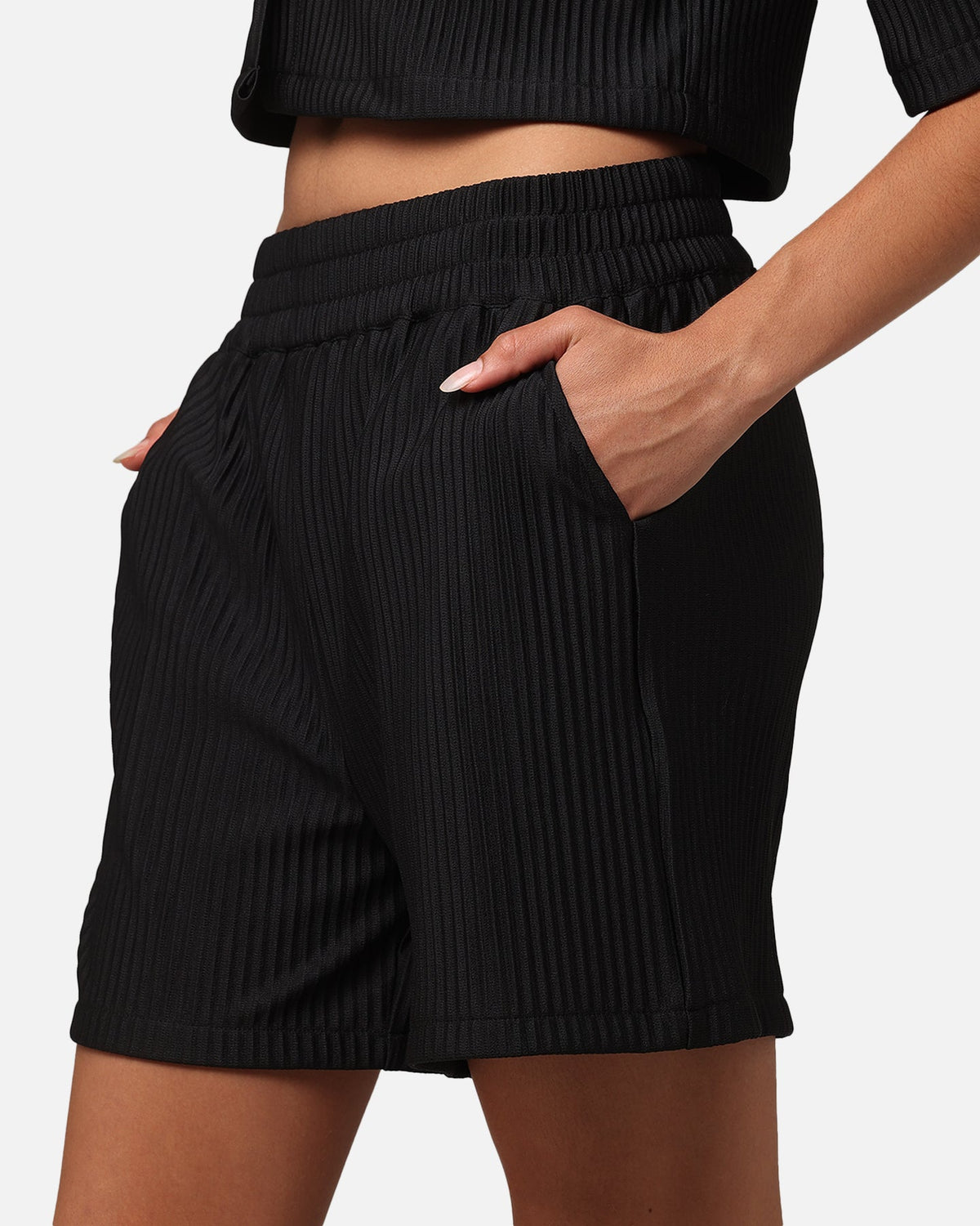 XXIII Women's Pleated Shorts Black