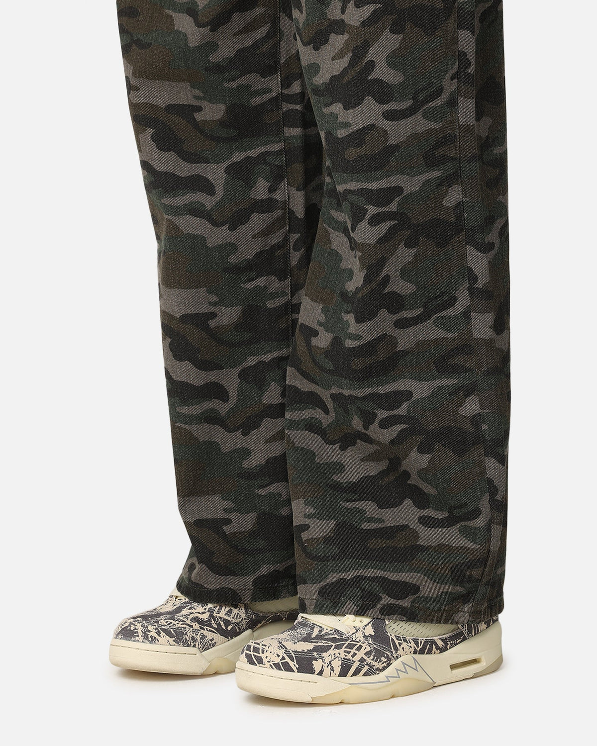 XXIII Women's Camo Wide Leg Jeans Camo