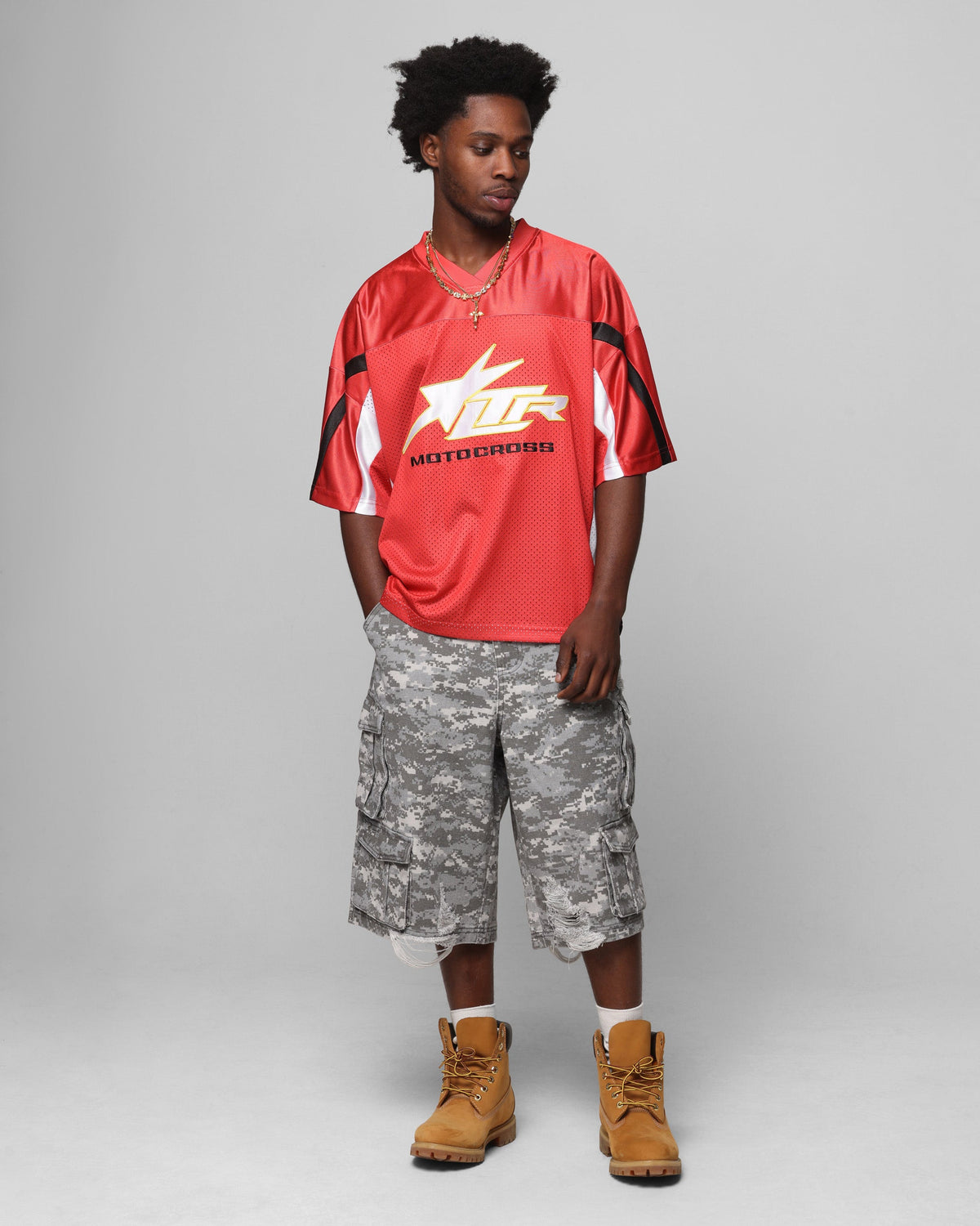 Loiter Collateral Cargo Shorts Snow Camo