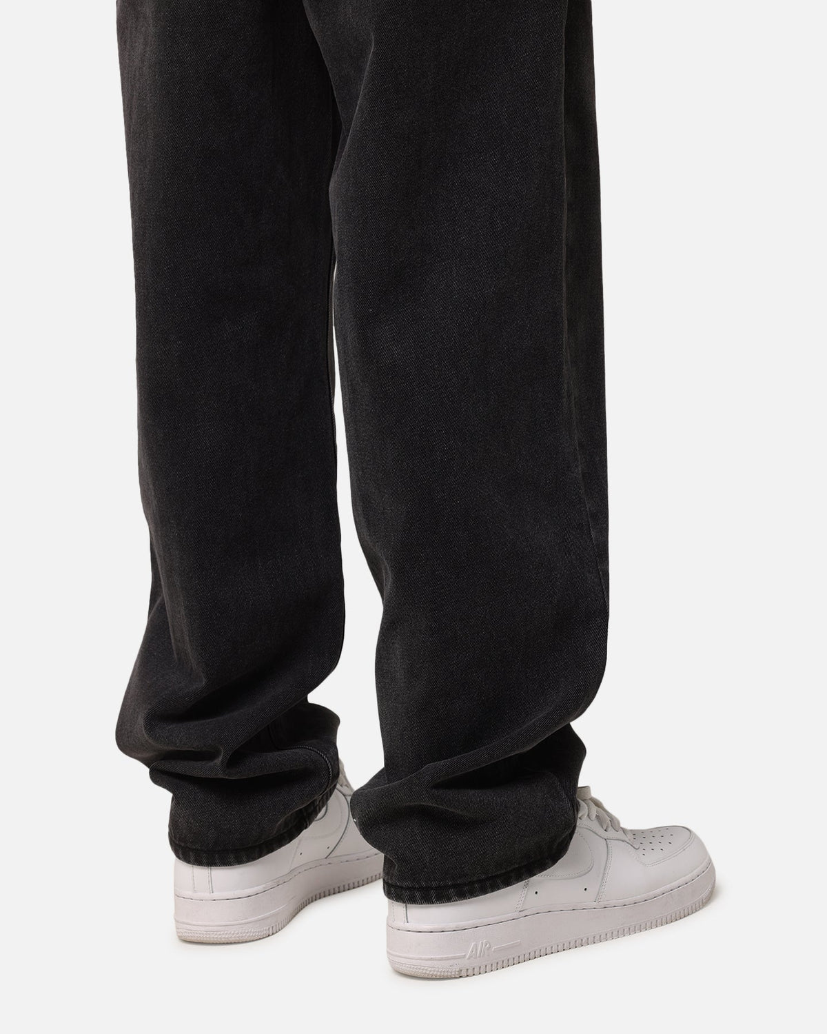 XXIII Tie Lace Baggy Jeans Black Stonewash