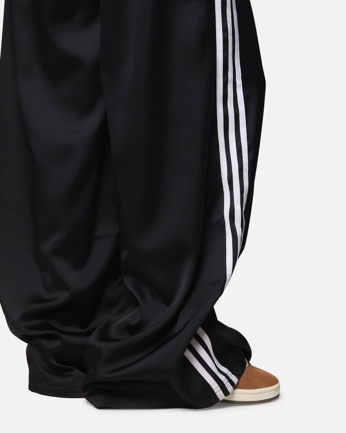 Adidas Women's Satin Wide Leg Pants Black