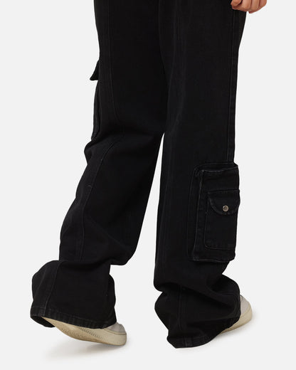 XXIII Women's Corporal Cargo Jeans Washed Black
