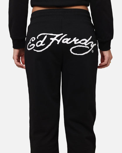 Ed Hardy Women's Flora Trackpants Black