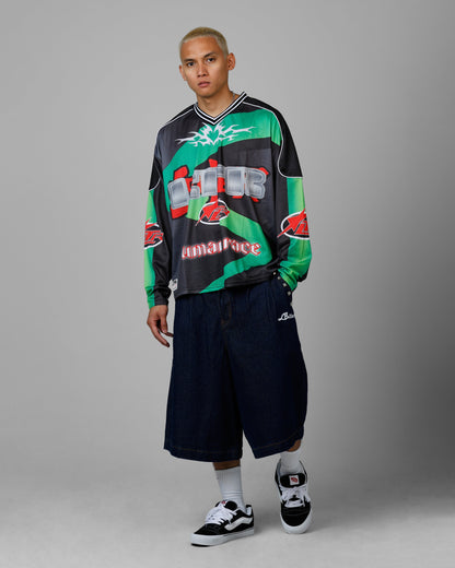Loiter 3 Quarter Shorts Dark Indigo