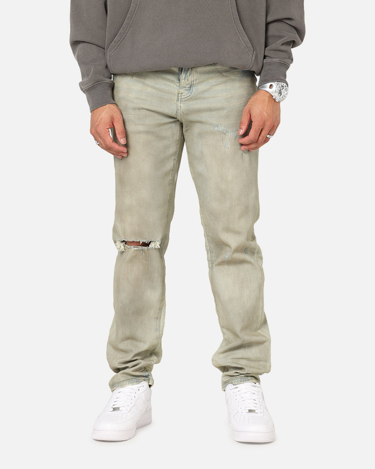 Saint Morta Psykhe Dirty Distressed Jeans Dirty Denim