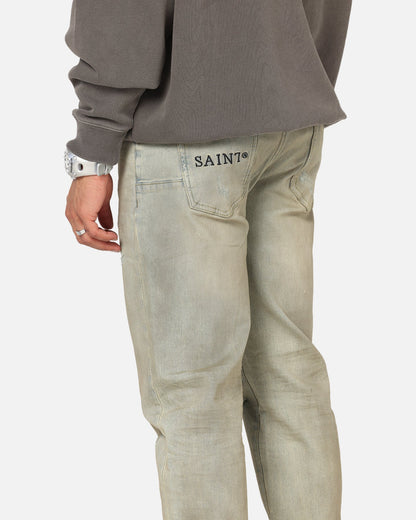 Saint Morta Psykhe Dirty Distressed Jeans Dirty Denim