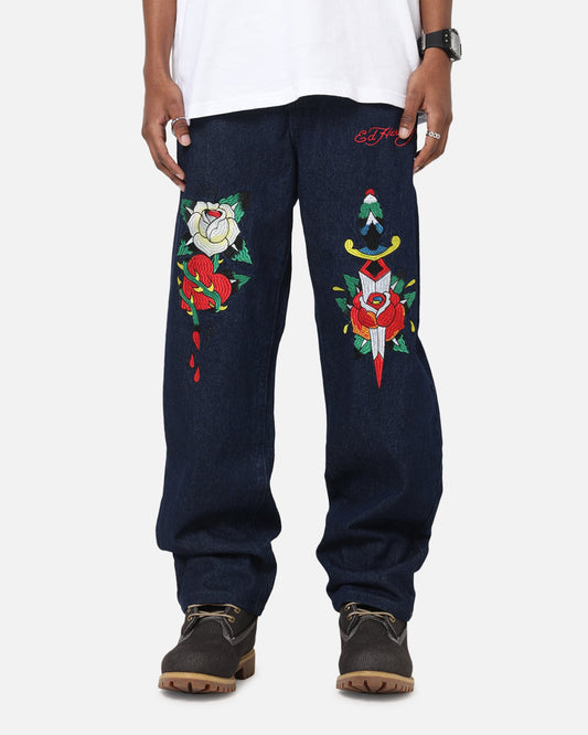 Ed Hardy Once Wounded Jeans Dark Indigo