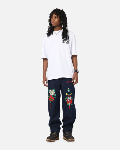 Ed Hardy Once Wounded Jeans Dark Indigo