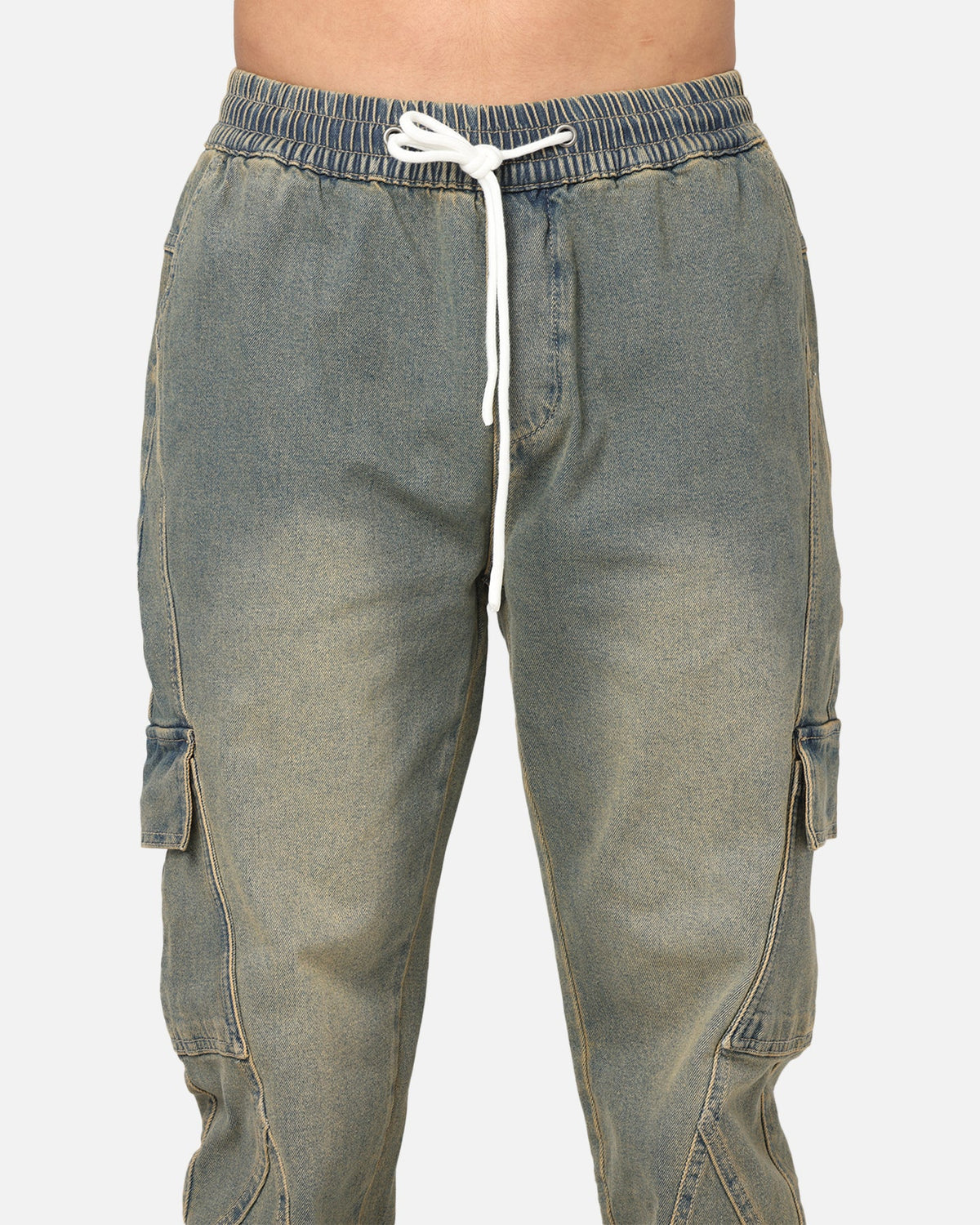 Saint Morta Rodeo Denim Joggers Dirty Blue