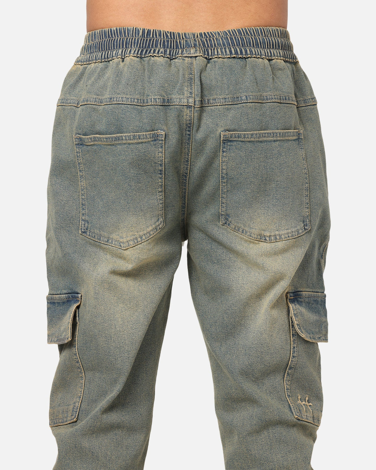Saint Morta Rodeo Denim Joggers Dirty Blue